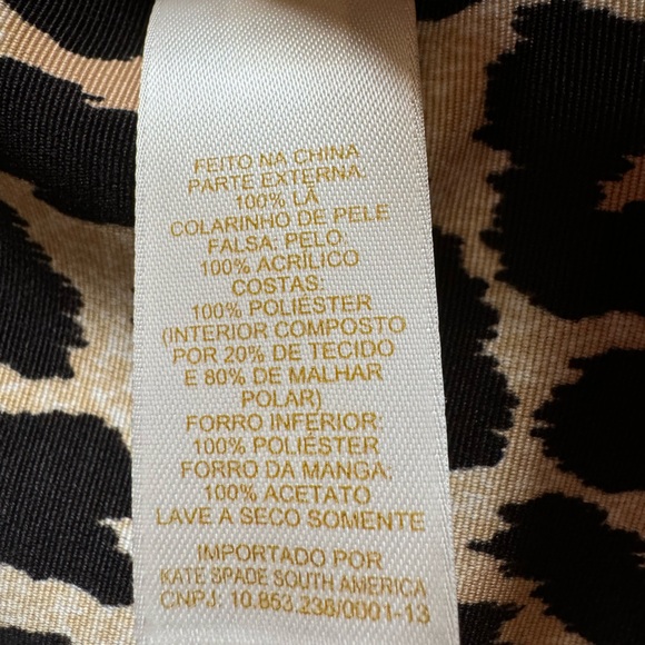 Kate Spade Wool Camel Coat with Large Faux Fur Collar - Picture 8 of 16